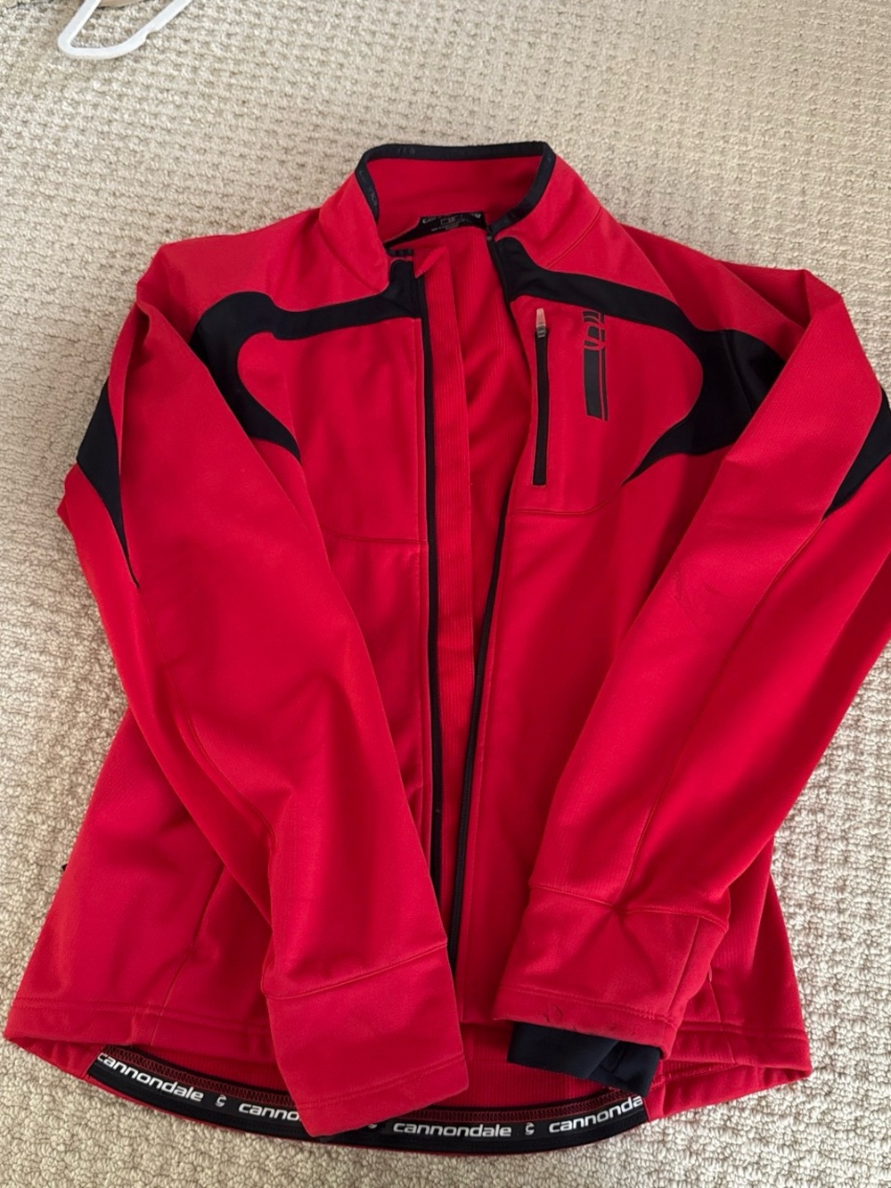 Cannondale Men's Red Performance Jacket with Black Accents